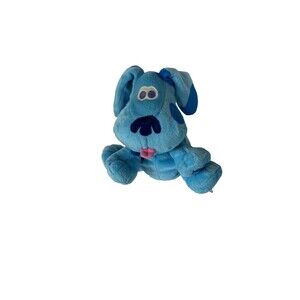 Fisher Price Viacom Blues Clues 2001 Blue 8” Plush Puppet Stuffed Vintage